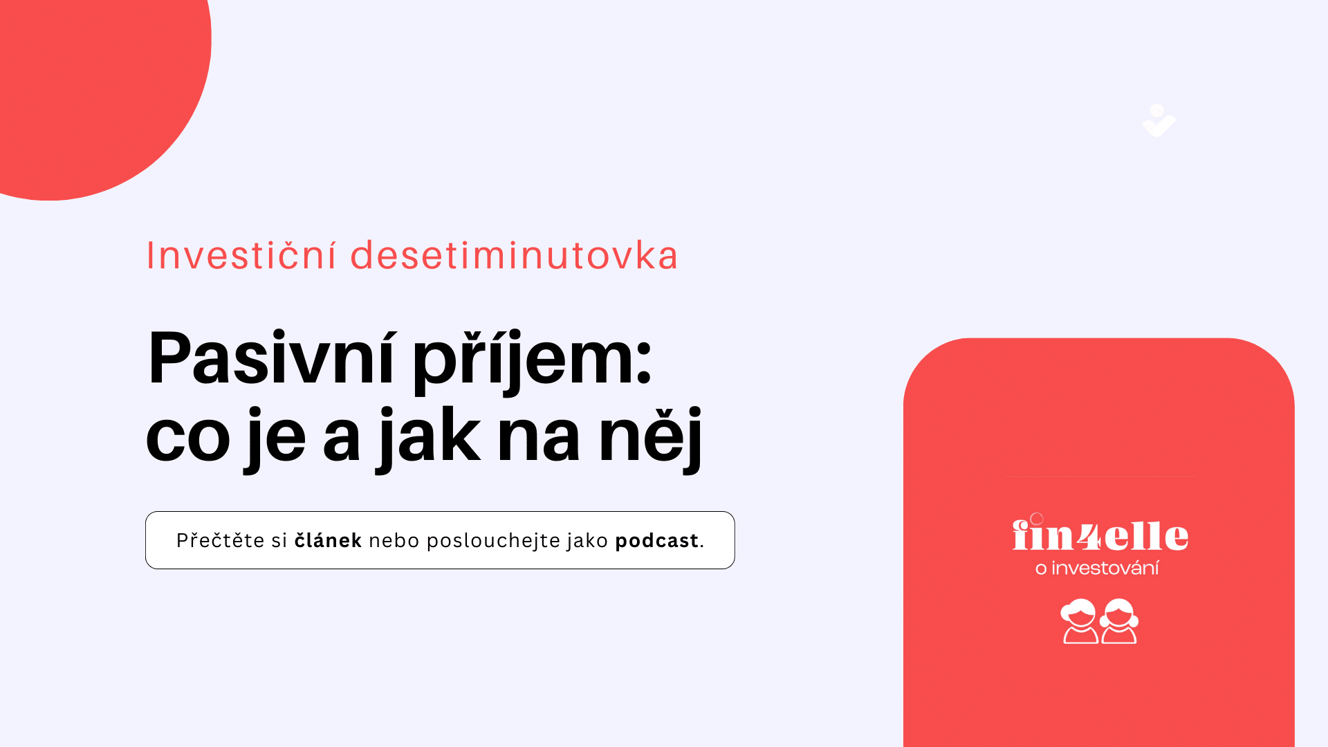 pasivní příjem je důležitá věc pro každého investora