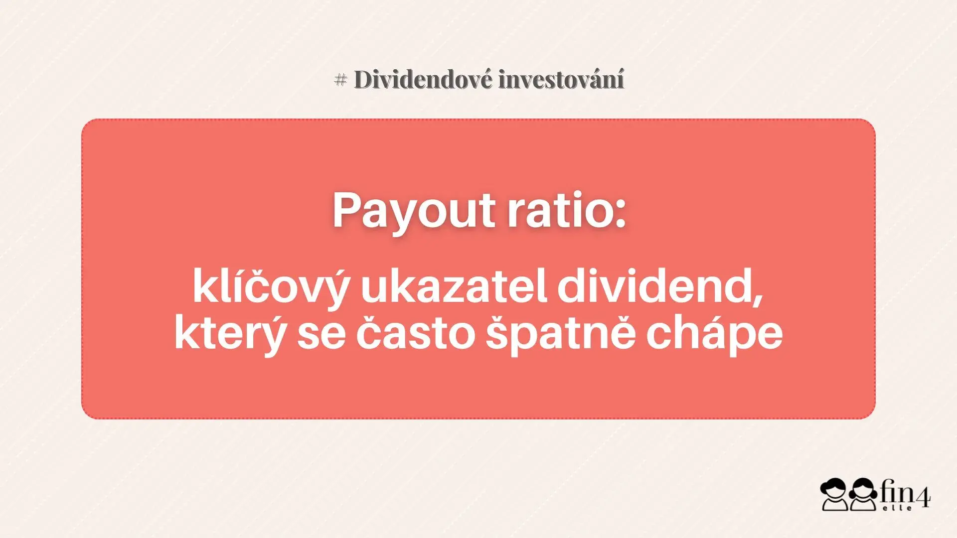 payout ratio
